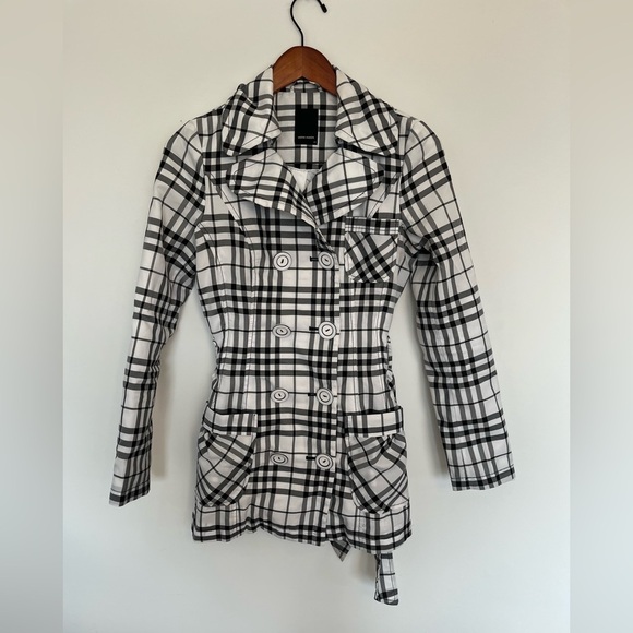 Vero Moda Plaid Double-Breasted Women's Jacket size XS - Picture 2 of 7